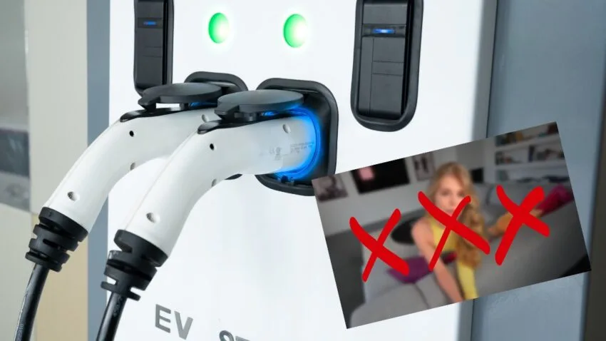 Stacje ładowania wyświetlały pornografię. Kierowcy zbulwersowani