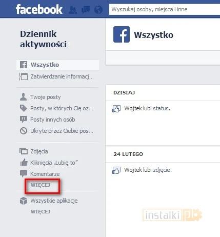 facebook historia wyszukiwania 2