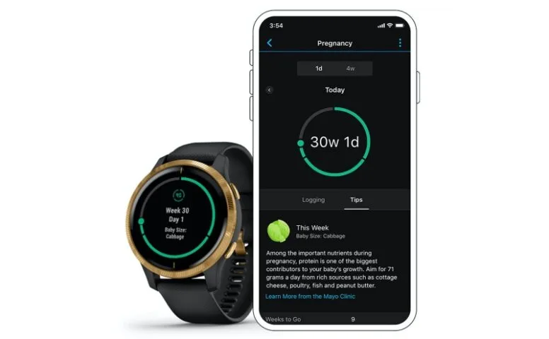 Urządzenia Garmina z szeregiem przydatnych funkcji dla kobiet w ciąży