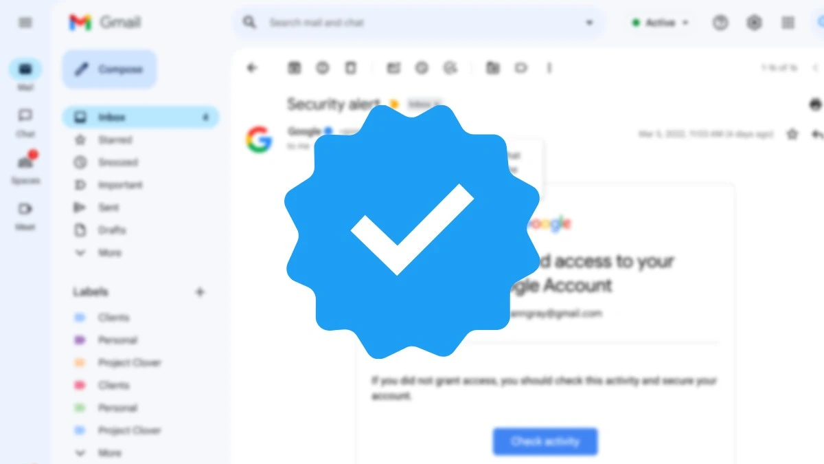 Gmail teraz także rozdaje odznaki weryfikacyjne. Komu przysługują?