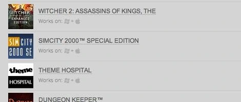 GOG teraz również z grami w wersji dla OS X