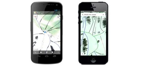Mapy Google od teraz z mapami narciarskimi