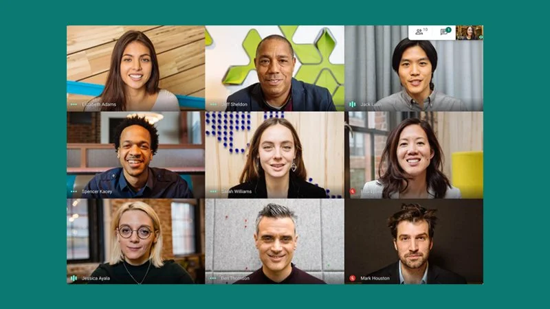 Google Meet na Androida z przeprojektowanym interfejsem