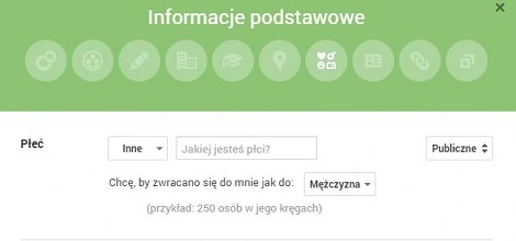 Google Plus wprowadza możliwość wpisania dowolnej płci w profilu