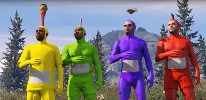 Czołówka Teletubisiów odtworzona w… GTA 5