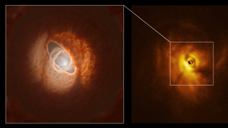Ten dziwny układ gwiezdny zawiera aż trzy gwiazdy i być może planetę