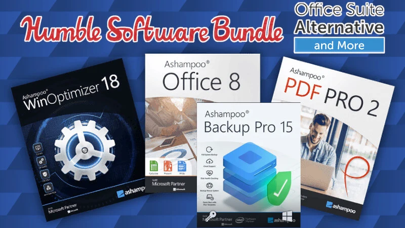 Office, edytor PDF, WinOptimizer i Backup od Ashampoo za bezcen Humble Bundle