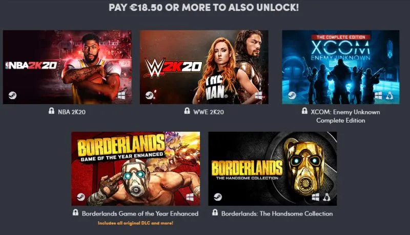 Świetny zestaw gier na PC od 2K Games w Humble Bundle „za grosze”