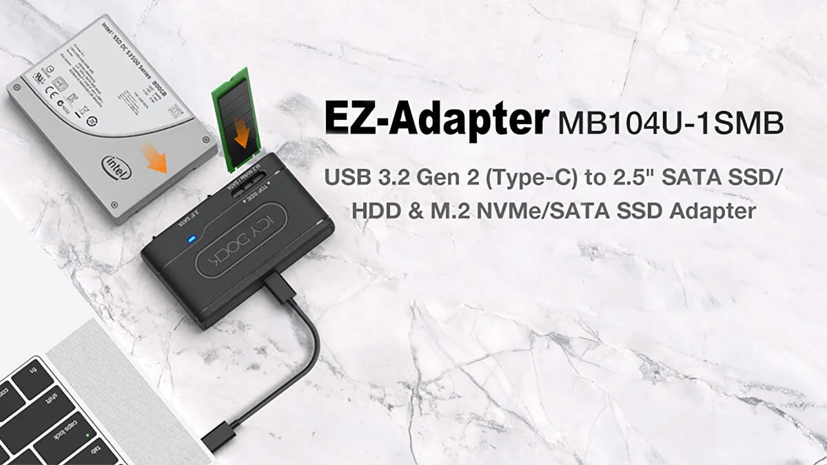 Jeden by wszystkie obsługiwać. Adapter Icy Dock na SSD i HDD pod M.2, SATA, NVMe