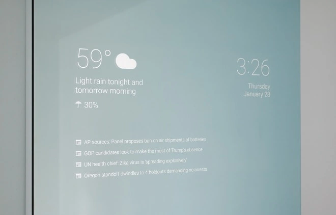 Inżynier Google stworzył własne inteligentne lustro