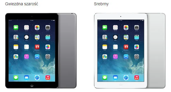iPad Air Kolory iPad Air