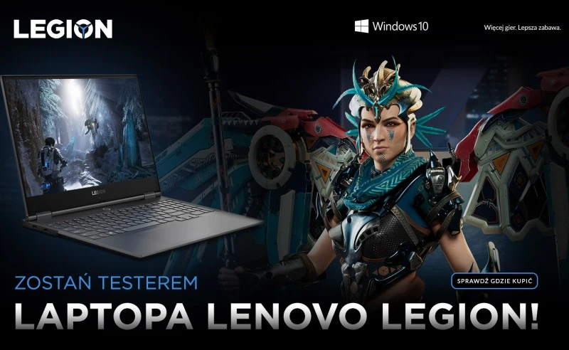 Konkurs Lenovo Legion – zostań testerem laptopów gamingowych