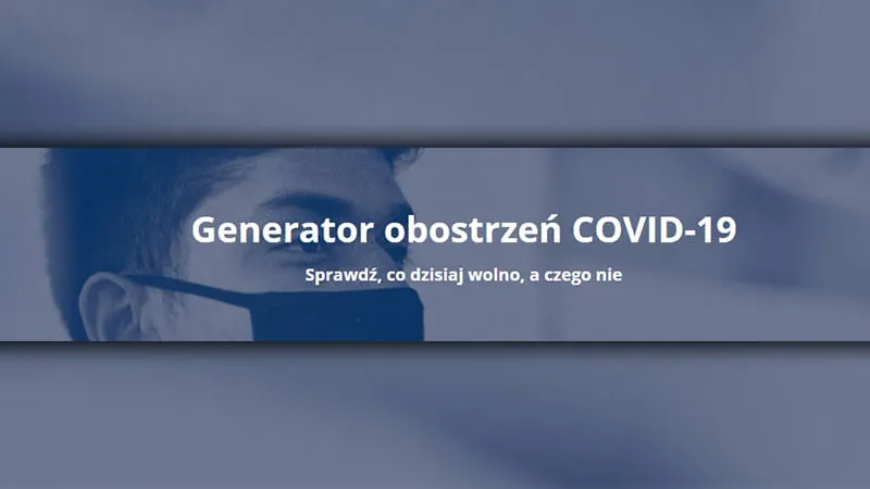 Generator absurdalnych obostrzeń COVID-19 to najlepsze, co dziś zobaczycie