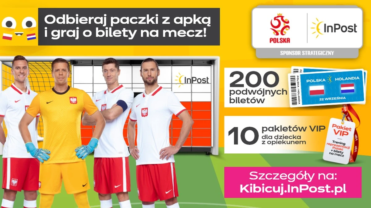 InPost rozdaje bilety na mecz Polska-Holandia. Odbierz swój