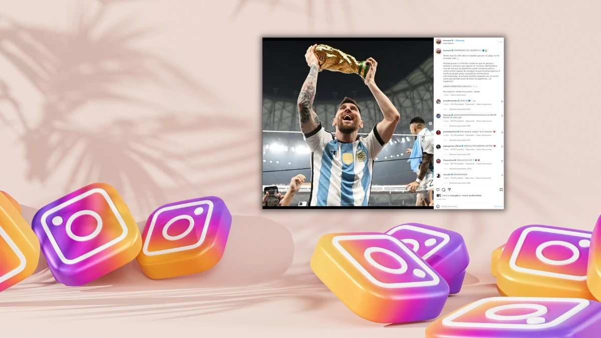 Lionel Messi z Pucharem Świata z rekordem reakcji na Instagramie. Pokonał jajko