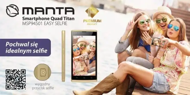 Manta prezentuje smartfon z przyciskiem do selfie