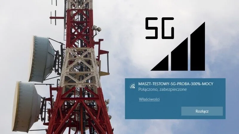 Maszt testowy 5G próba 500% mocy, czyli jak zasiać panikę u przeciwników 5G