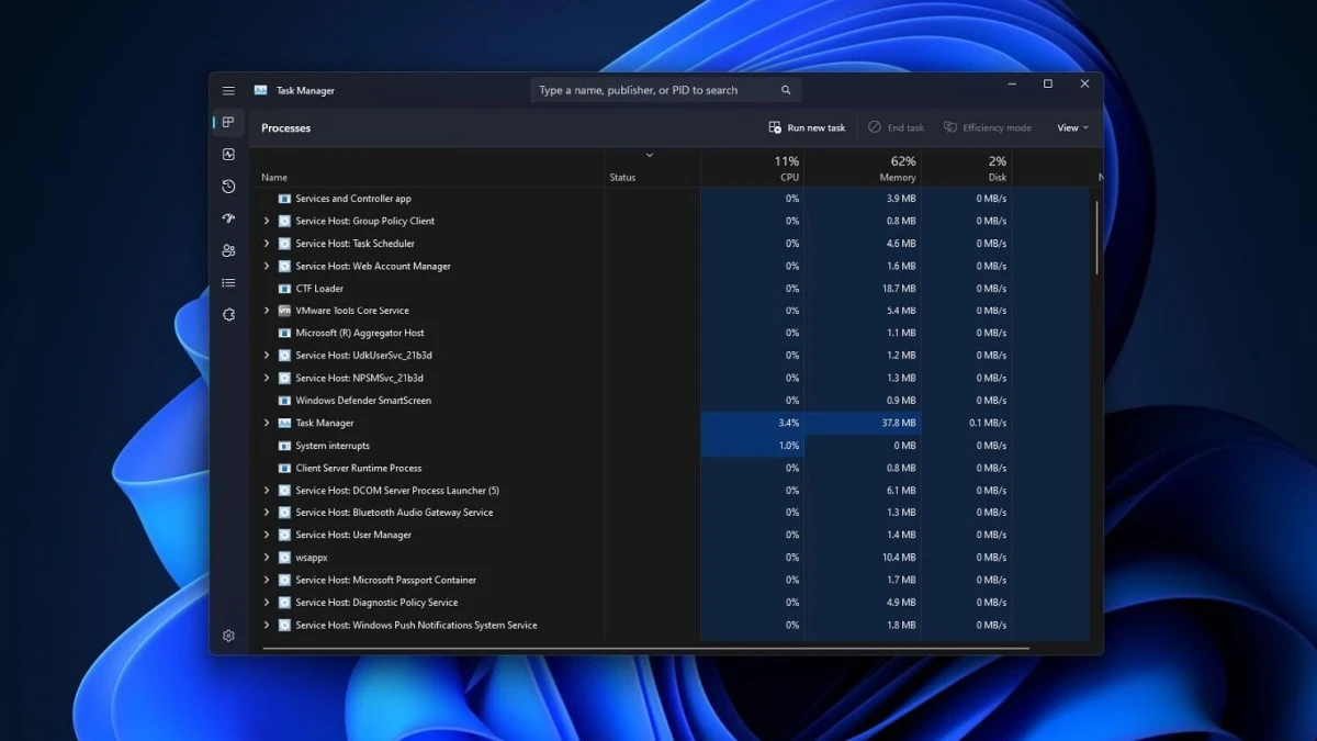 Menedżer zadań w Windows 11 w końcu otrzyma wyszukiwarkę