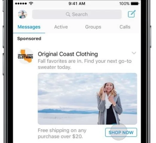 Czas na reklamy w Messengerze