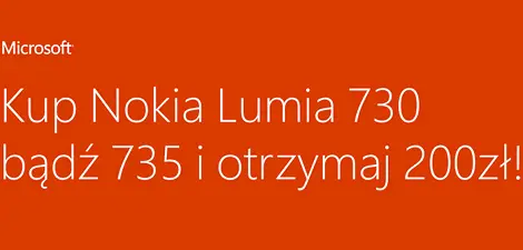 Microsoft rozdaje 200 złotych za zakup Nokii Lumii