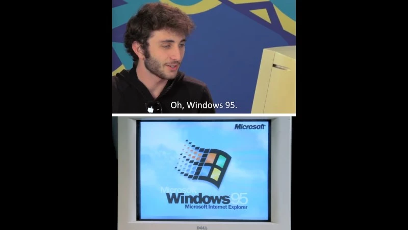 Dzisiejsza młodzież i komputer z Windows 95. Ich reakcje to złoto (wideo)