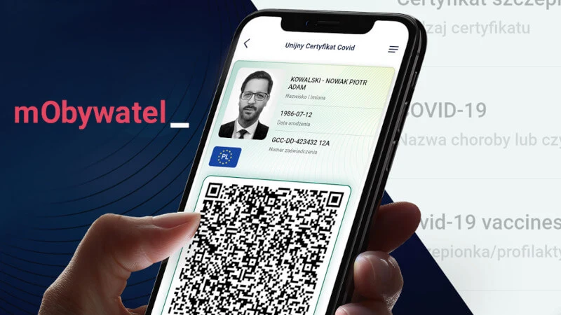 Nowy Krajowy Certyfikat COVID w aplikacji mObywatel. Koniecznie ją zaktualizuj