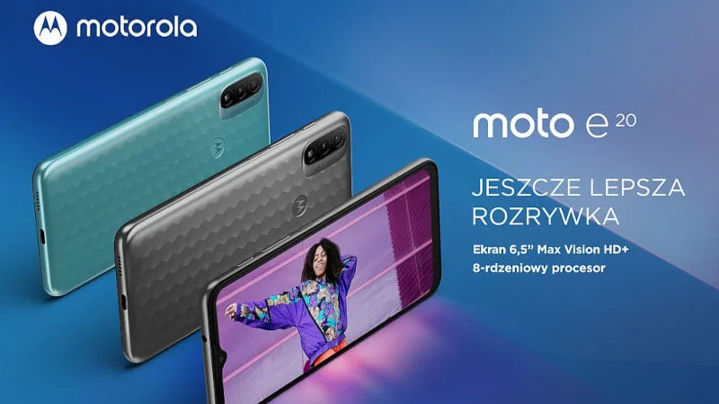 Motorola Moto e20. Nie martw się o płynną pracę taniego telefonu z Androidem Go