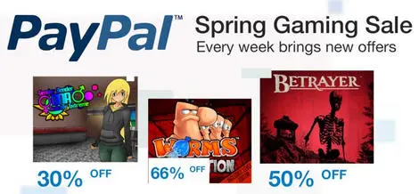 Ostatni tydzień PayPal Gaming Sale