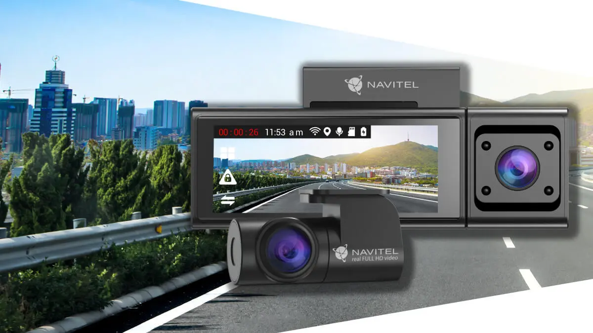 Aż trzy kamery w wideorejestratorze samochodowym Navitel RC3 Pro