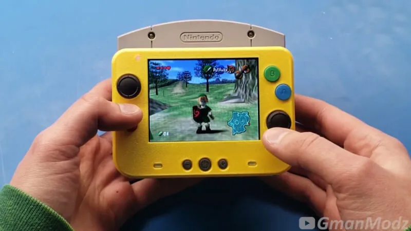 Stacjonarne Nintendo 64 jako handheld. Niezwykła miniaturowa modyfikacja