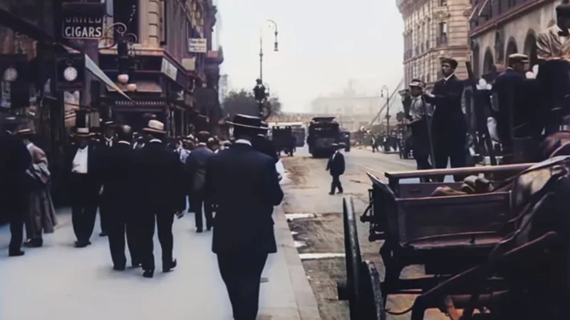 Nowy Jork sprzed stu lat w kolorze i 4K. To możliwe dzięki sztucznej inteligencji [WIDEO]