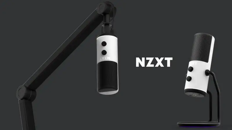 Wysokiej jakości mikrofon NZXT Capsule USB dla oraz wysięgnik Boom Arm