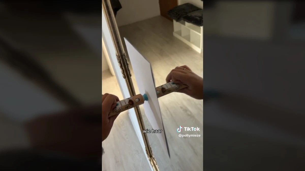 Dlaczego lustro widzi obiekt za kartką? Wyjaśnienie trendu z TikToka