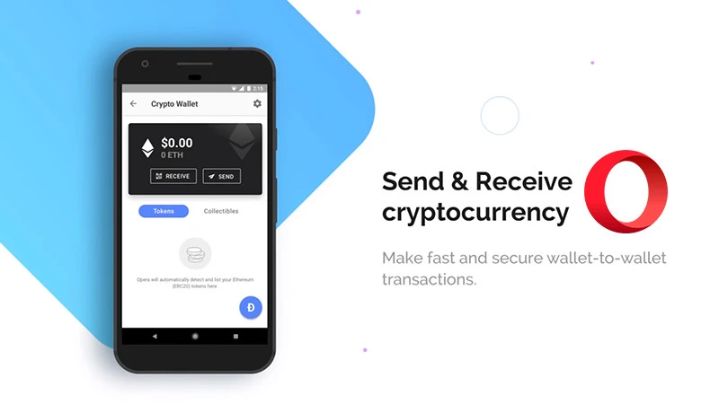 Nowa wersja mobilnej Opery od teraz z wbudowanym portfelem kryptowalut