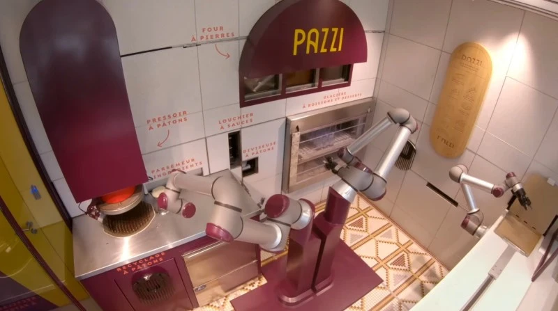 W tej pizzerii pod Paryżem pizzę przygotowuje robot (wideo)