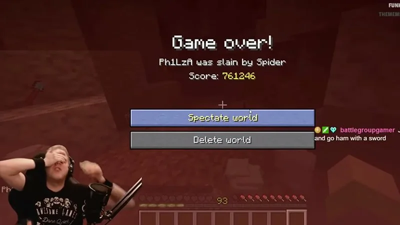 Pewien gracz zginął w Minecrafcie w trybie hardcore po 5 latach „zabawy”