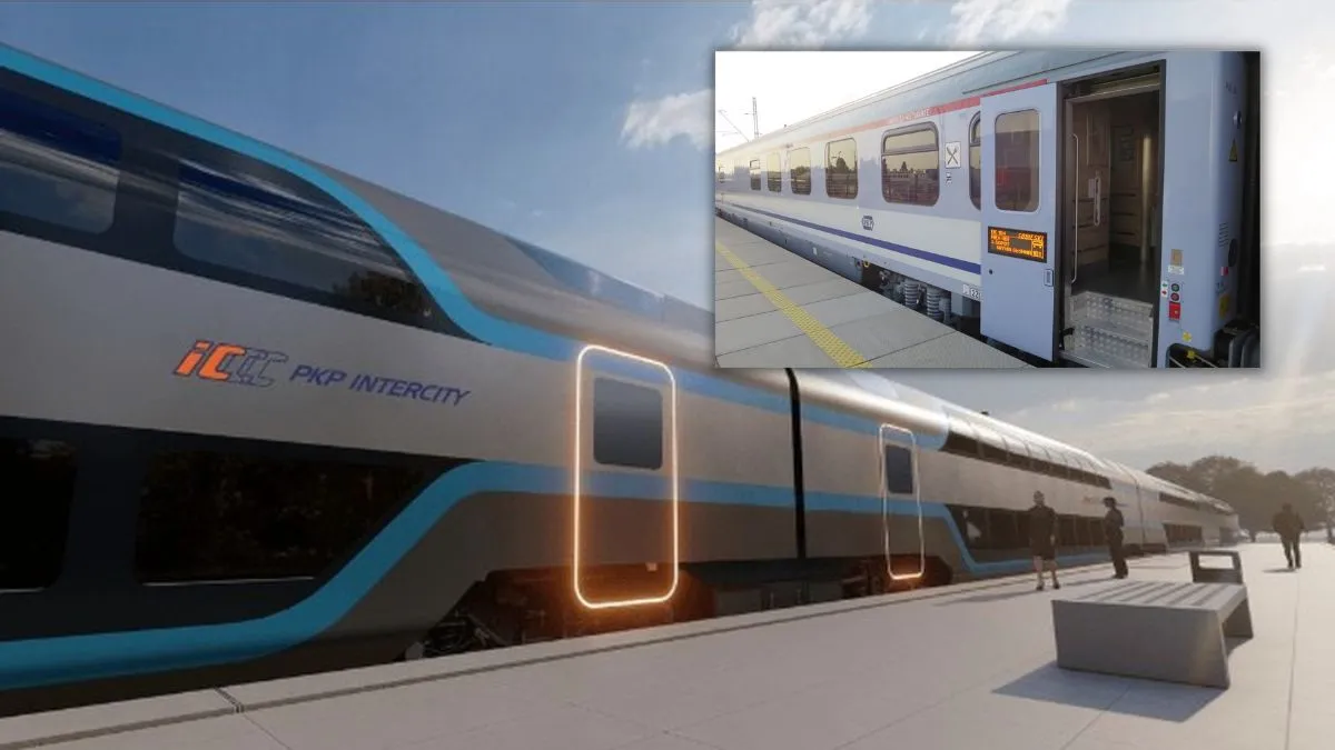 Nowoczesne piętrowe pociągi PKP ze starymi wagonami restauracyjnymi. To nie żart