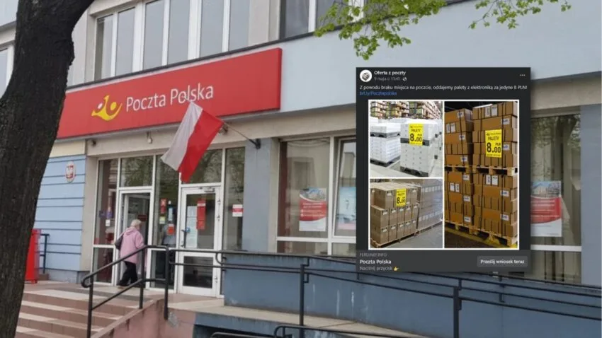 Poczta Polska sprzedaje palety z elektroniką za 8 złotych? Chętnych nie brakuje