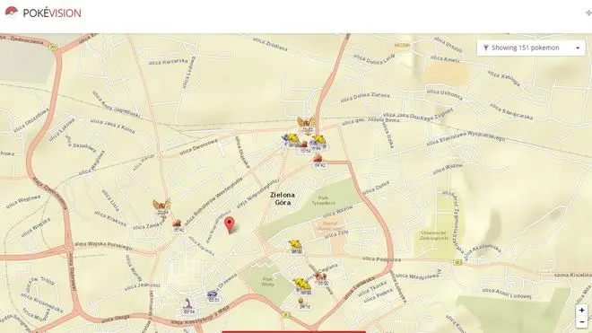 PokeVision – Kolejny projekt ułatwiający poszukiwania w Pokemon GO