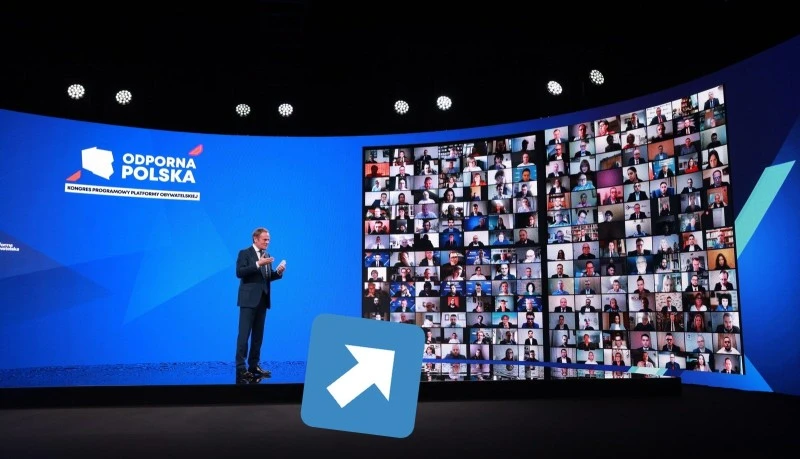 Policja pojawiła się na kongresie online PO. Kuriozalny powód