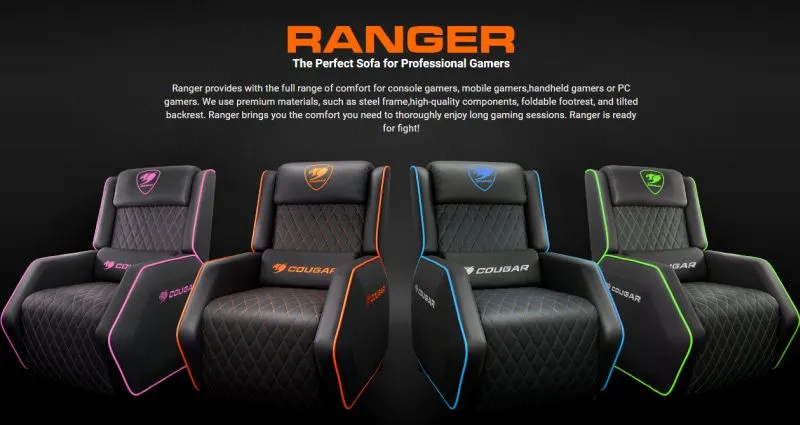 Na takie wygody zasługuje każdy gracz. Poznajcie sofę Cougar Ranger