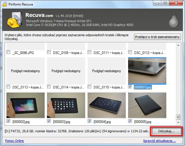 recuva odzyskiwanie 3