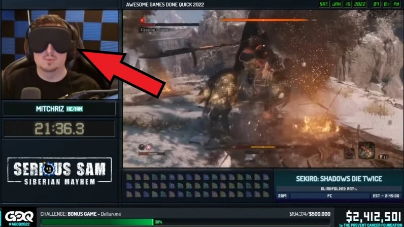 Z zasłoniętym oczami przeszedł jedną z najtrudniejszych gier na PC