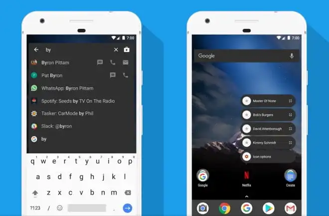 Nova Launcher integruje się z inteligentnymi skrótami. Będzie jak w Androidzie 7.1