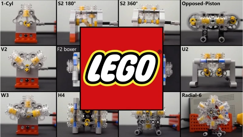 Działające silniki zbudowane z LEGO. Skonstruuj je sam (wideo)
