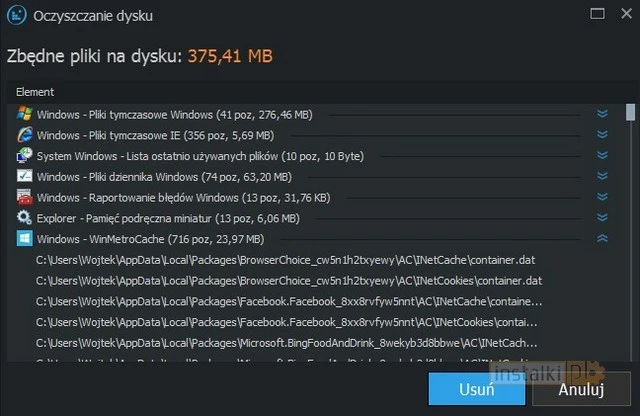 smart defrag oczyszczanie