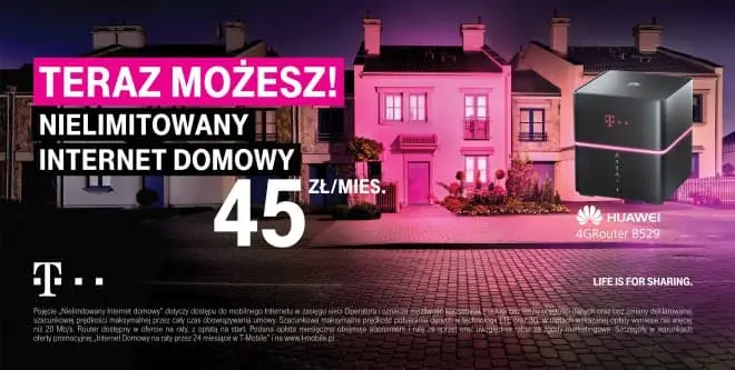 Rewolucja? T-Mobile wprowadza internet domowy bez limitu danych!
