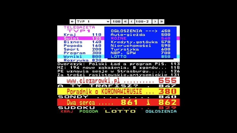 Telegazeta w przeglądarce internetowej. Nie musisz niczego instalować