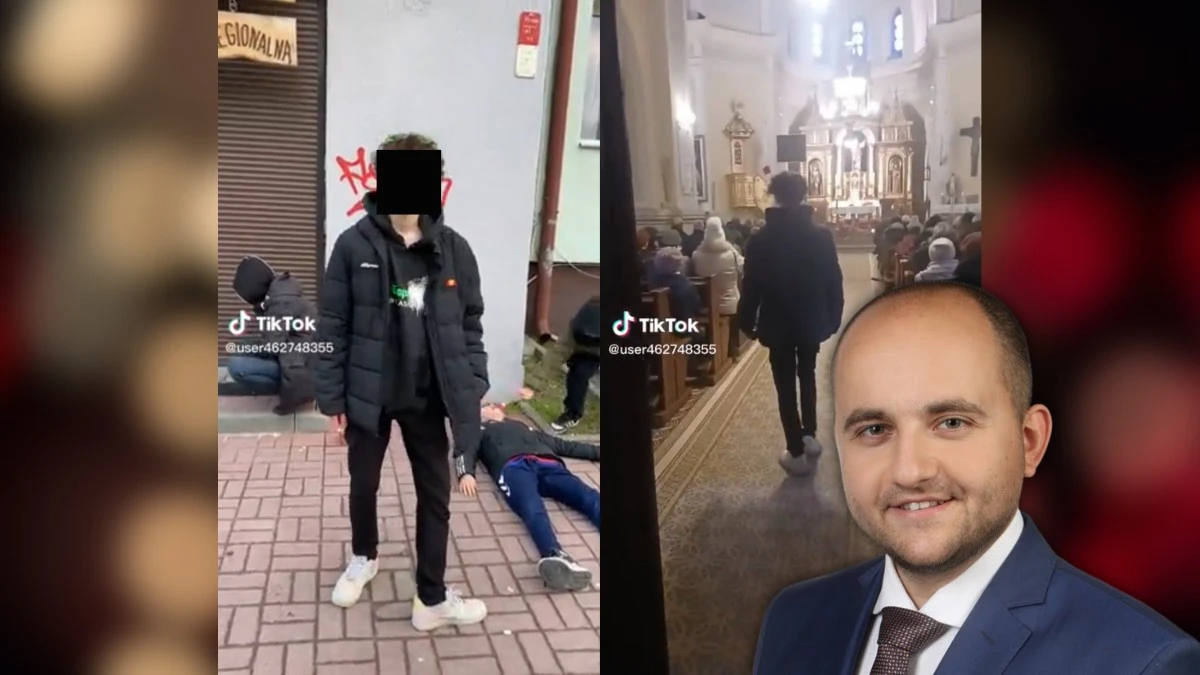 Nastolatek nagrywał TikToka w kościele. Radny PiS zawiadomi prokuraturę