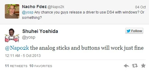 tweet ps4